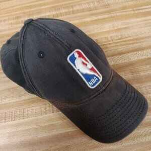 NBA Adidas Distressed Baseball Black Hat 100% Cotton Retro Look Basketball Cap